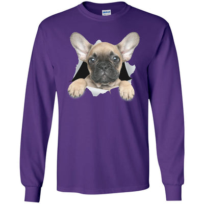 French Bulldog Pup Long Sleeve Ultra Cotton T-Shirt