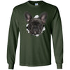 Black Frenchie Long Sleeve Ultra Cotton T-Shirt