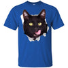 Black Cat Licking Youth Cotton T-Shirt