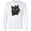 Black Kitten Long Sleeve Ultra Cotton T-Shirt