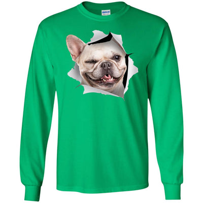 Winking Frenchie Long Sleeve Ultra Cotton T-Shirt
