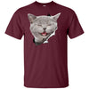 Grey Cat Laughing Youth Cotton T-Shirt