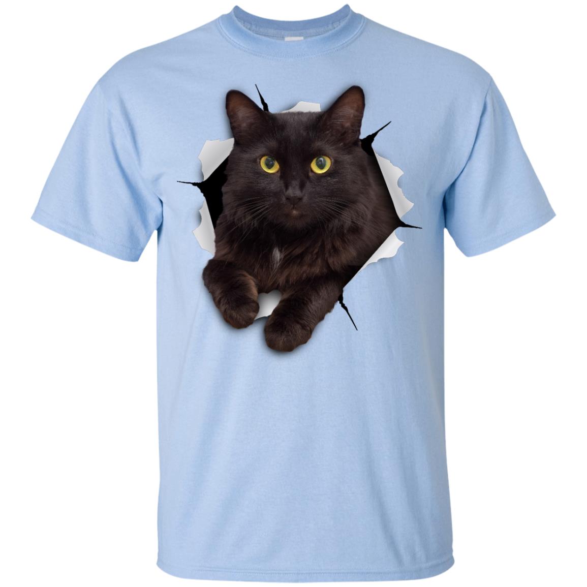 Black Cat Youth Cotton T-Shirt