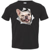 Winking Frenchie Toddler Jersey T-Shirt
