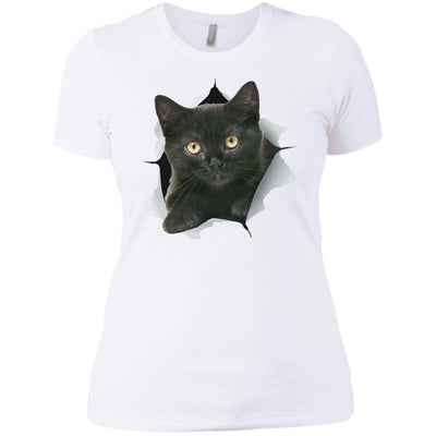 Black Kitten Ladies' T-Shirt