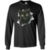 Black Kitten Long Sleeve Ultra Cotton T-Shirt