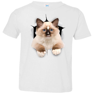 Brown Ragdoll Cat Toddler Jersey T-Shirt