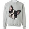 Black & White Frenchie Crewneck Pullover Sweatshirt