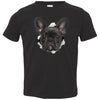 Black Frenchie Toddler Jersey T-Shirt