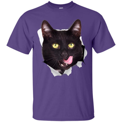 Black Cat Licking Ultra Cotton T-Shirt