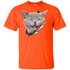 Grey Cat Laughing Youth Cotton T-Shirt
