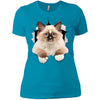 Brown Ragdoll Cat Ladies' T-Shirt
