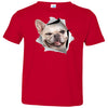 Winking Frenchie Toddler Jersey T-Shirt