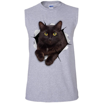 Black Cat Men's Ultra Cotton Sleeveless T-Shirt