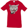Grey Cat Laughing Infant Jersey T-Shirt