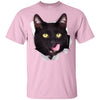 Black Cat Licking Youth Cotton T-Shirt