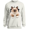 Brown Ragdoll Cat Youth Crewneck Sweatshirt