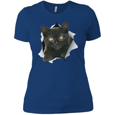 Black Kitten Ladies' T-Shirt