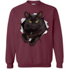 Black Cat Crewneck Pullover Sweatshirt
