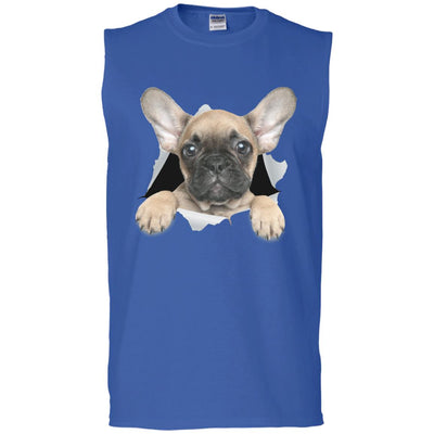 French Bulldog Pup Men's Ultra Cotton Sleeveless T-Shirt
