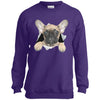 French Bulldog Pup Youth Crewneck Sweatshirt