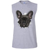 Black Frenchie Men's Ultra Cotton Sleeveless T-Shirt