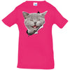Grey Cat Laughing Infant Jersey T-Shirt