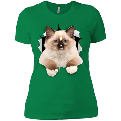 Brown Ragdoll Cat Ladies' T-Shirt