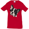 Black & White Frenchie Infant Jersey T-Shirt