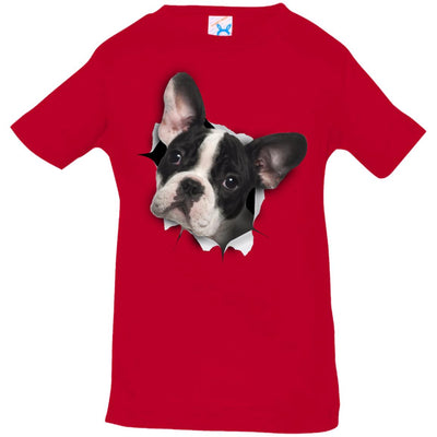 Black & White Frenchie Infant Jersey T-Shirt