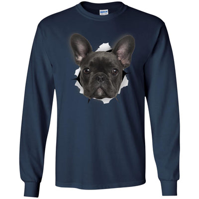 Black Frenchie Long Sleeve Ultra Cotton T-Shirt