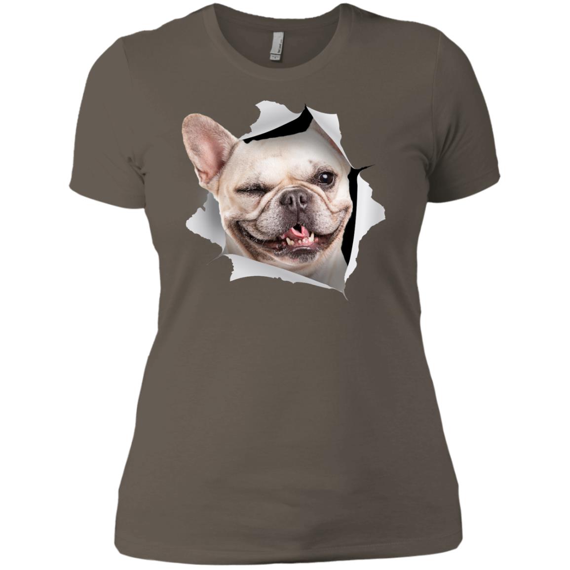 Winking Frenchie Ladies' T-Shirt