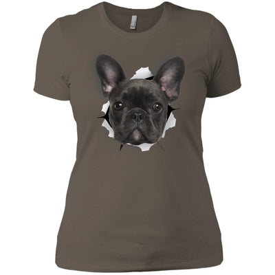 Black Frenchie Ladies' T-Shirt