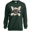 French Bulldog Pup Youth Crewneck Sweatshirt