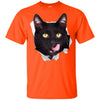 Black Cat Licking Youth Cotton T-Shirt