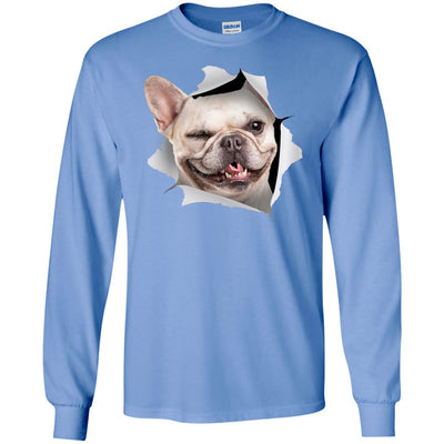 Winking Frenchie Long Sleeve Ultra Cotton T-Shirt