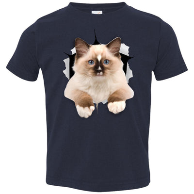 Brown Ragdoll Cat Toddler Jersey T-Shirt