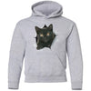 Black Kitten Youth Pullover Hoodie