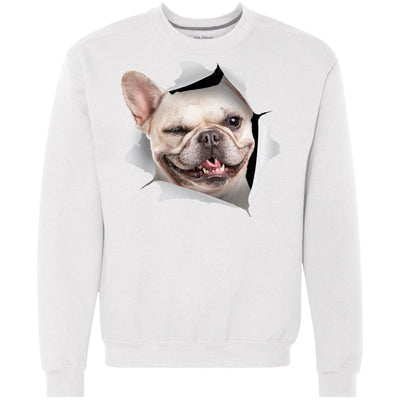 Winking Frenchie Heavyweight Crewneck Sweatshirt