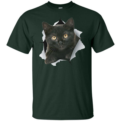 Black Kitten Youth Cotton T-Shirt