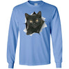 Black Kitten Long Sleeve Ultra Cotton T-Shirt