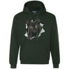 Black Kitten Heavyweight Pullover Fleece Hoodie