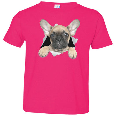 French Bulldog Pup Toddler Jersey T-Shirt