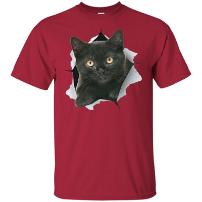 Black Kitten Youth Cotton T-Shirt