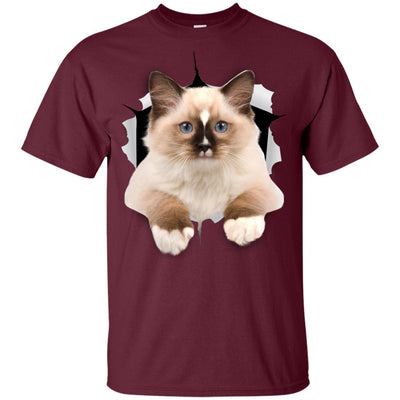 Brown Ragdoll Cat Youth Cotton T-Shirt