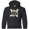 French Bulldog Pup Youth Pullover Hoodie