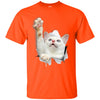 White Cat Reaching Ultra Cotton T-Shirt