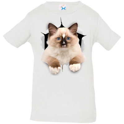 Brown Ragdoll Cat Infant Jersey T-Shirt