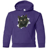 Black Kitten Youth Pullover Hoodie