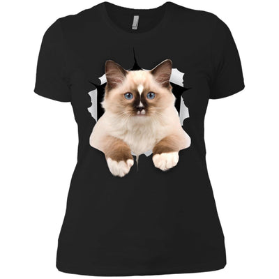 Brown Ragdoll Cat Ladies' T-Shirt